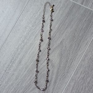 Handmade Purple Beaded Necklace